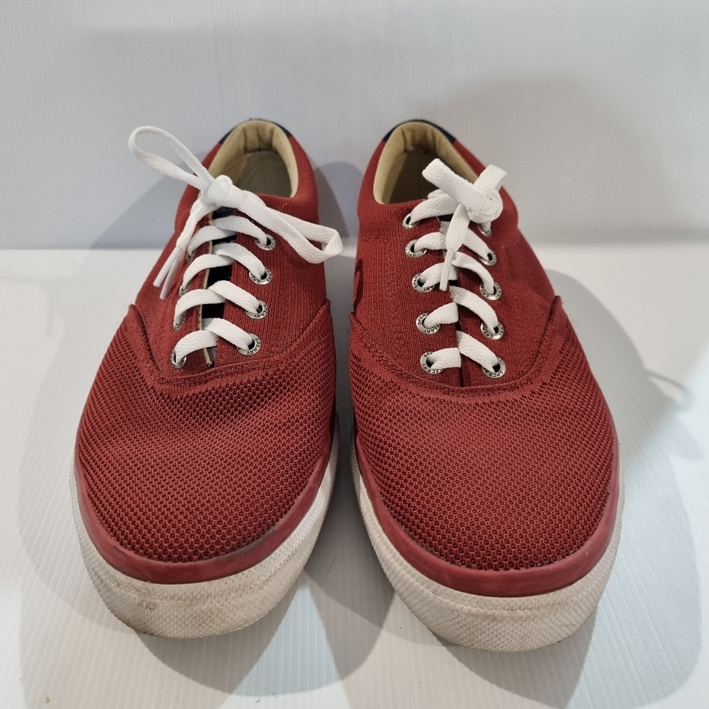 SPERRY Men's Maroon & White  Top-Sider Sneakers, Size 11 - Picture 2 of 15